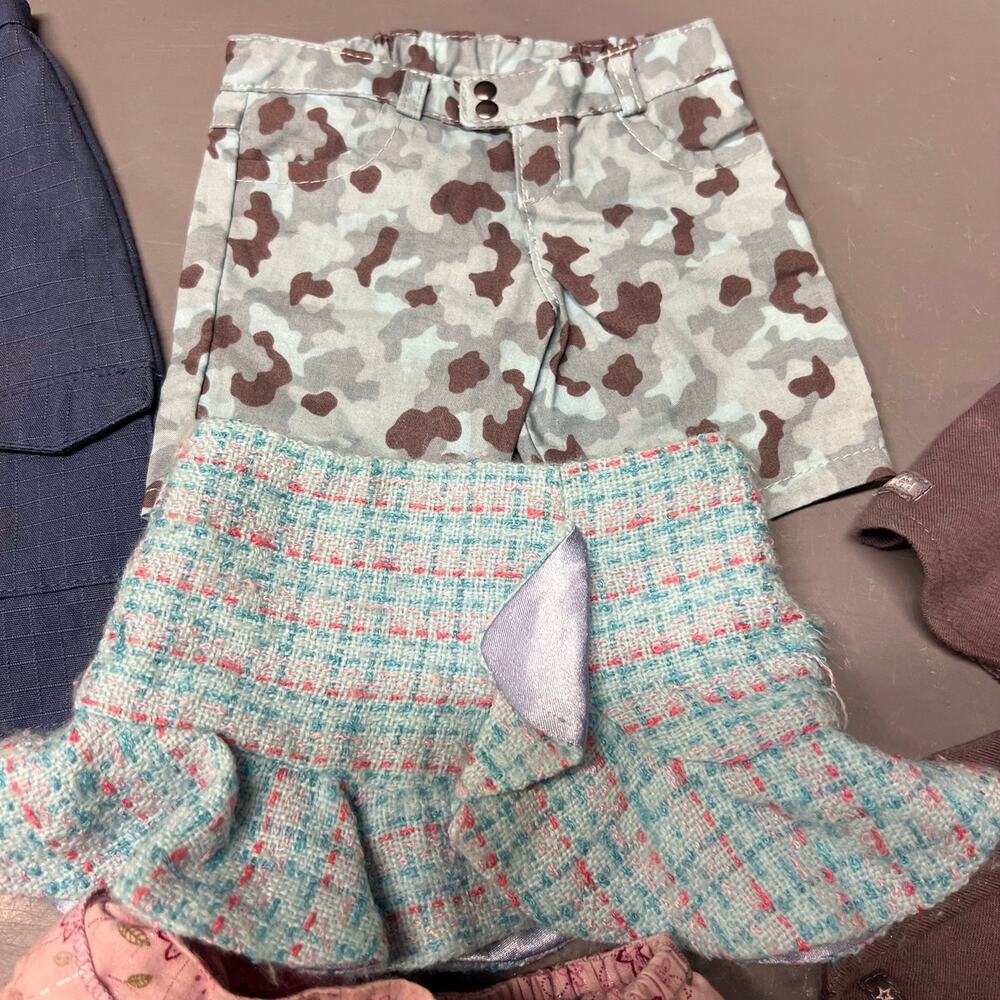 American Girl Doll Skirt Shorts Clothes Lot of 10 - Picture 3 of 7